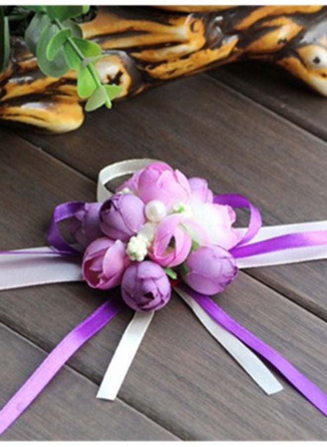 U-HOOME Artificial Rose Flowers Prom Wrist Corsage  - Image 3
