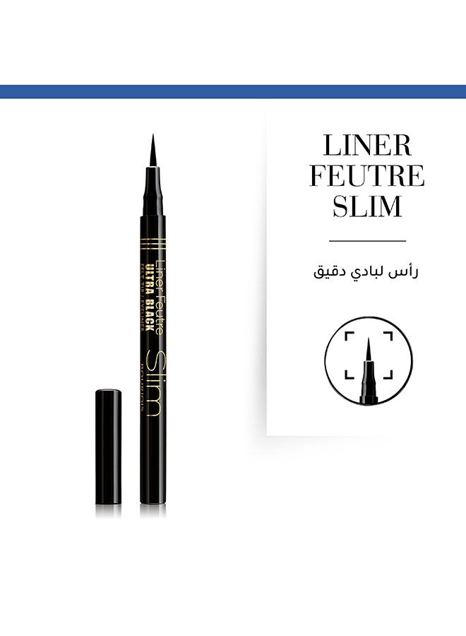BOURJOIS PARIS - Liner Feutre Slim Eyeliner 0.8 ml 17 Ultra Black - Image 1