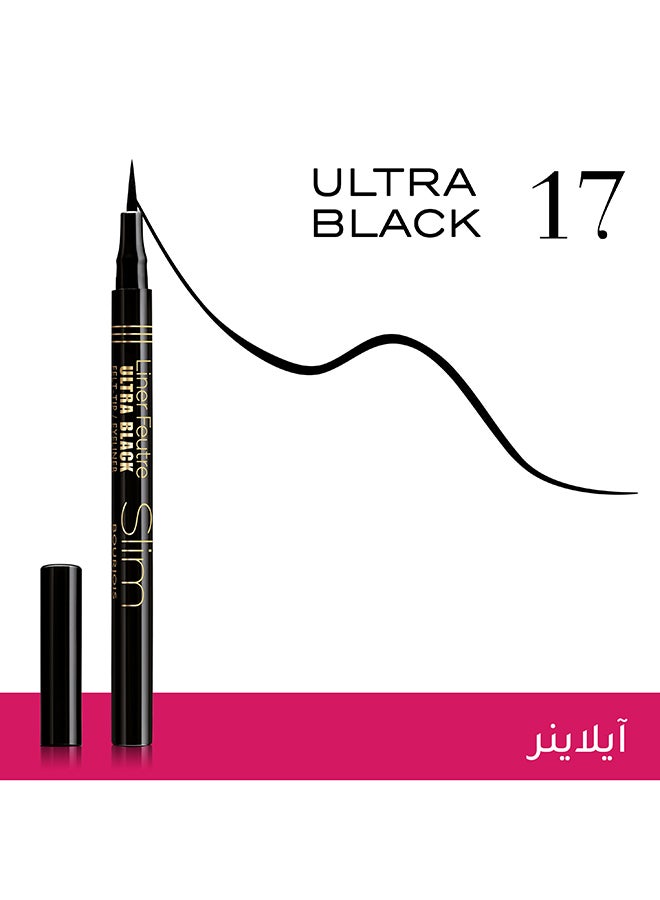 BOURJOIS PARIS - Liner Feutre Slim Eyeliner 0.8 ml 17 Ultra Black - Image 1