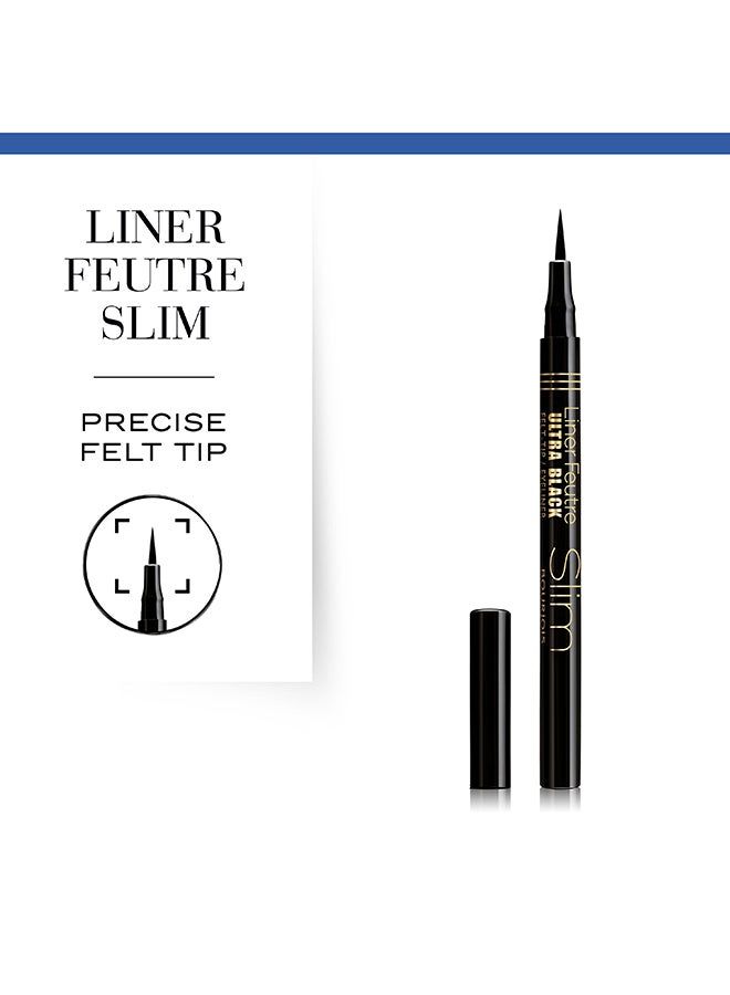 BOURJOIS PARIS - Liner Feutre Slim Eyeliner 0.8 ml 17 Ultra Black - Image 1