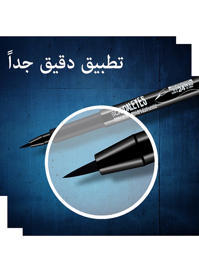RIMMEL LONDON Scandal'Eyes Precision Micro Eyeliner – 01 –Black  - Image 2