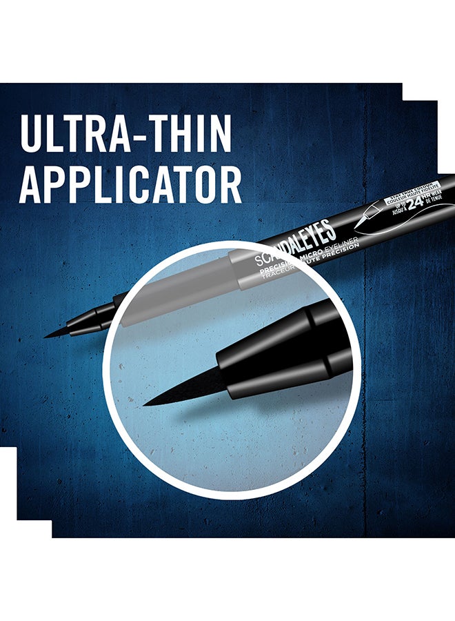 RIMMEL LONDON Scandal'Eyes Precision Micro Eyeliner – 01 –Black  - Image 3