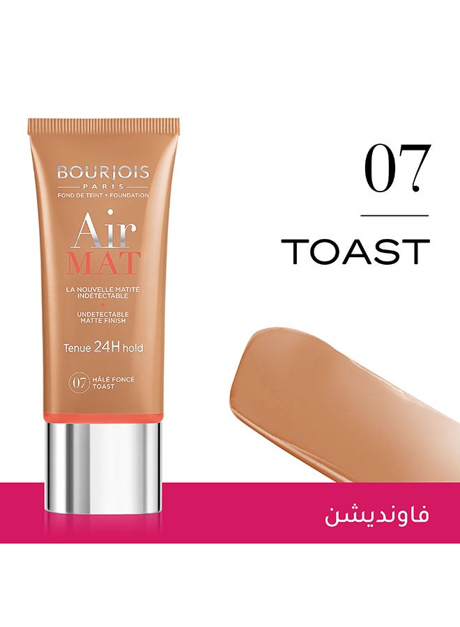 BOURJOIS PARIS Air Mat 24H Foundation 30 ml 07 Hale Fonce Toast  - Image 3
