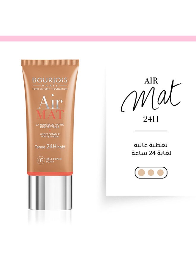 BOURJOIS PARIS Air Mat 24H Foundation 30 ml 07 Hale Fonce Toast  - Image 4