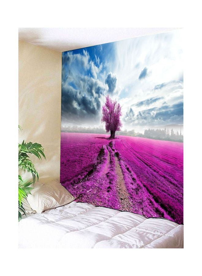 Qiangtie Flower Pattern Wall Art Purple/Blue/White 150x200cm - Image 2