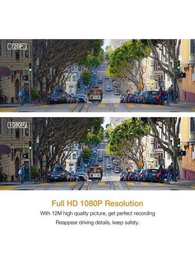 كيه كيه مون كاميرا تسجيل فيديو رقمية (DVR) سعوية فائقة الدقة تثبت بلوحة العدادات بالسيارة - Image 4