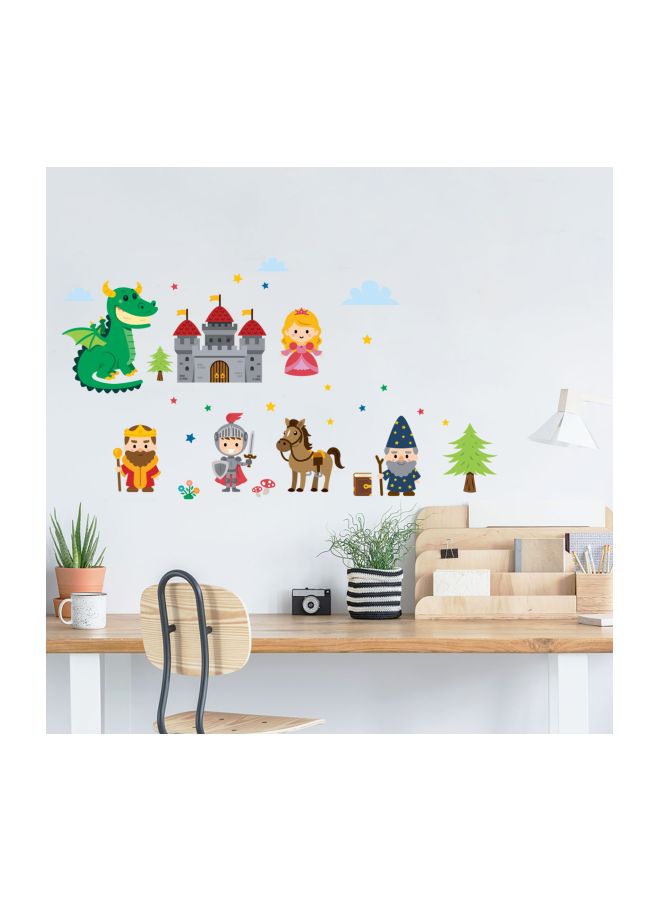 Qiangtie Cartoon Pattern Wall Sticker Red/Yellow/Green 70x50cm - Image 2