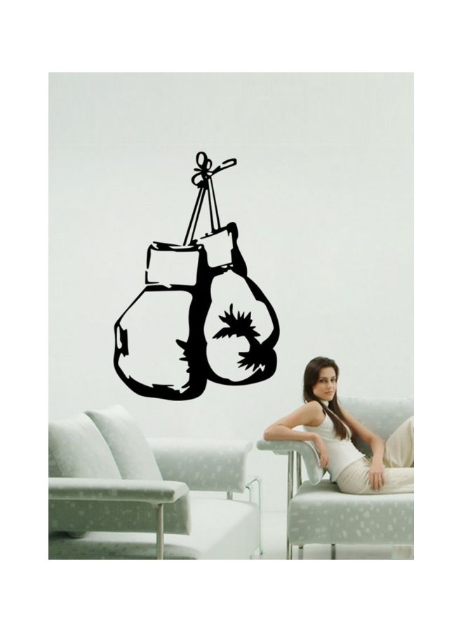 Boxing Bag Themed Wall Sticker Black 40x60cm  - Image 2