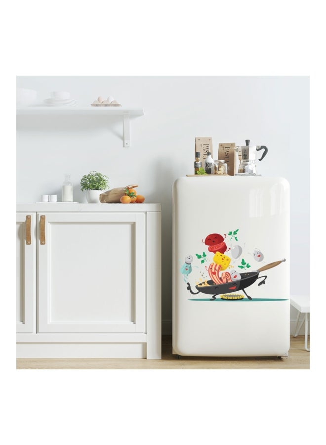 Qiangtie Decorative Pan Kitchen Wall Sticker Red/White/Yellow 30x40cm - Image 3