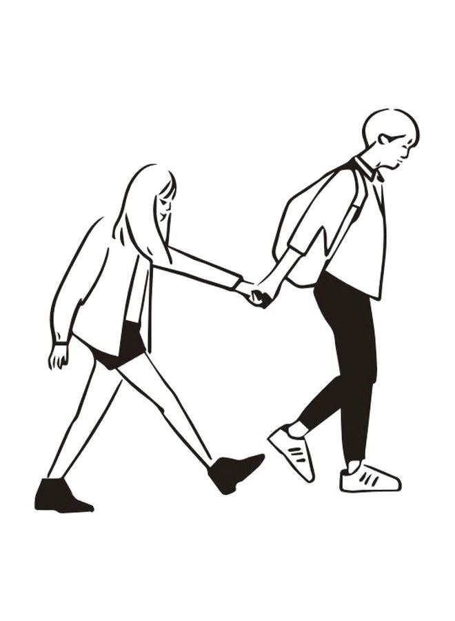 ملصق جداري للزينة من كيانجتاي أسود 21x20سم - Image 1