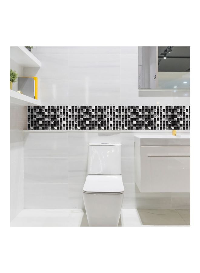 Pack Of 6 Qiangtie 3D Wall Stickers Set Black/White 20x20cm - Image 2