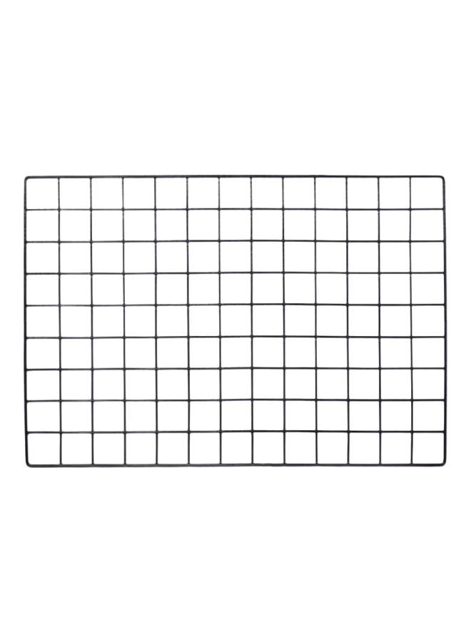 Generic Qiangtie Wall Mounted Grid Photo Rack Black 45x65cm 