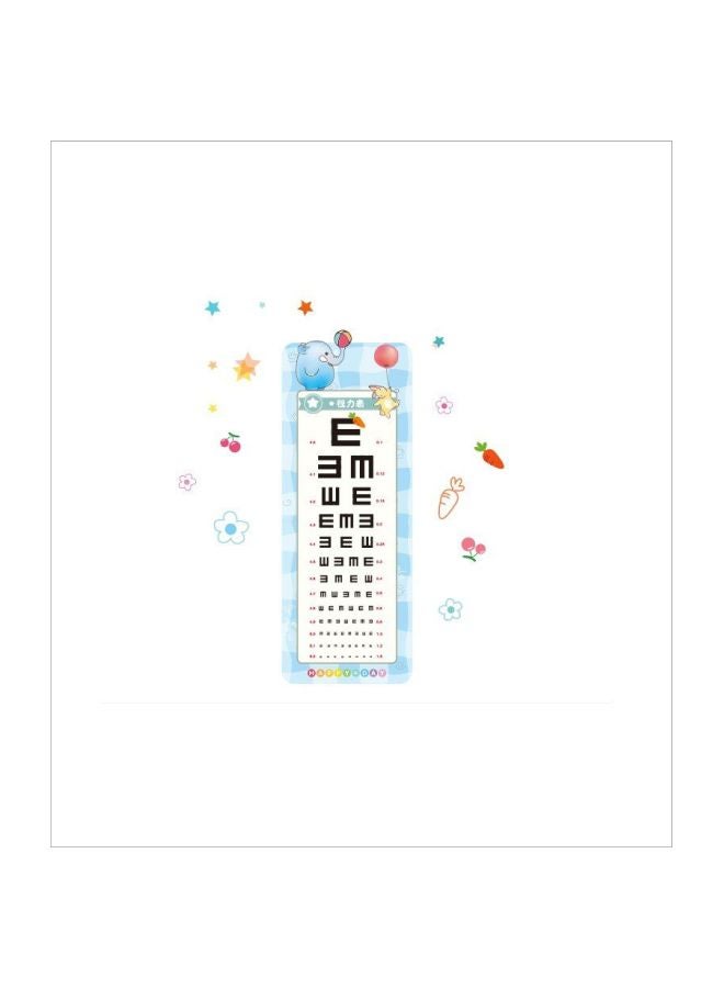Qiangtie Animal Pattern Chart Wall Sticker Blue/White/Black 60x90cm - Image 1
