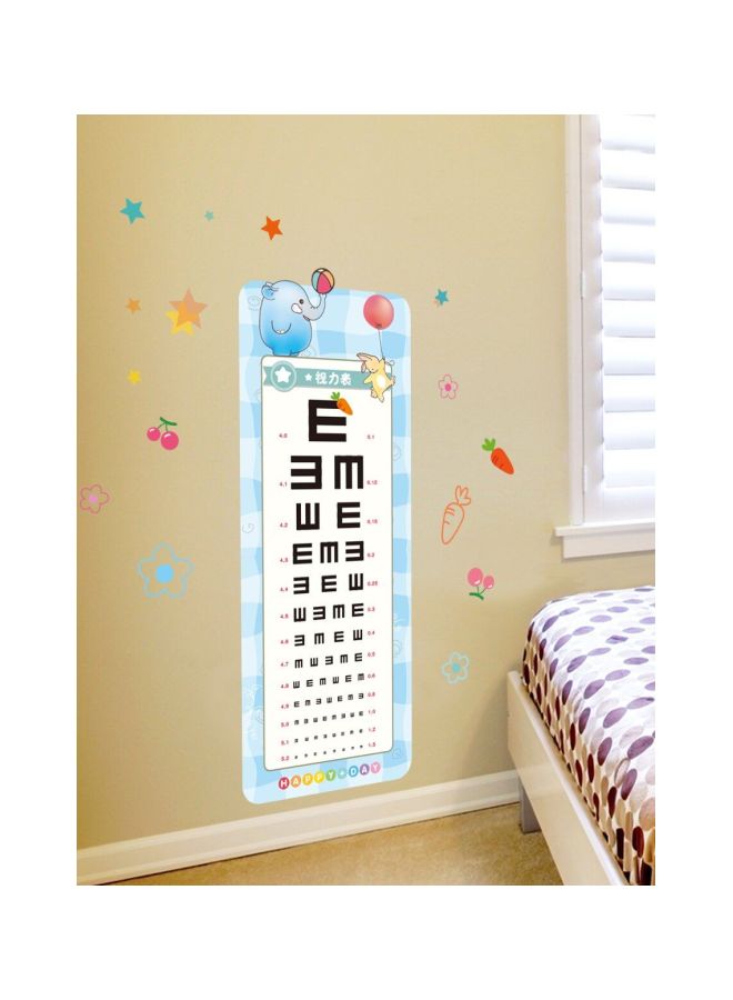 Qiangtie Animal Pattern Chart Wall Sticker Blue/White/Black 60x90cm - Image 3
