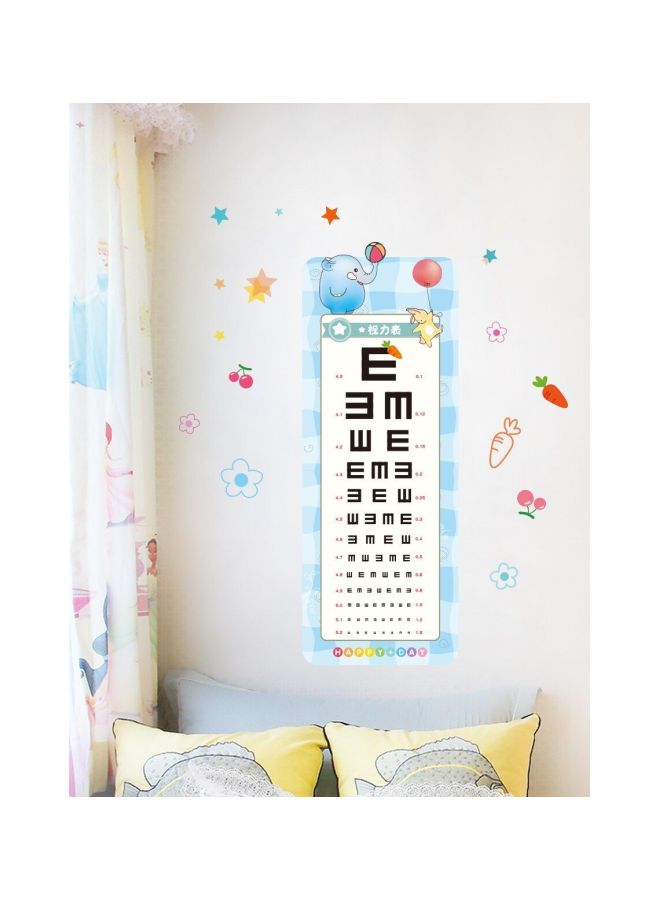 Qiangtie Animal Pattern Chart Wall Sticker Blue/White/Black 60x90cm - Image 2