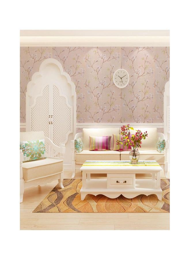 Qiangtie Flower Pattern Fresh Style Wall Sticker Beige 5meter  - Image 1