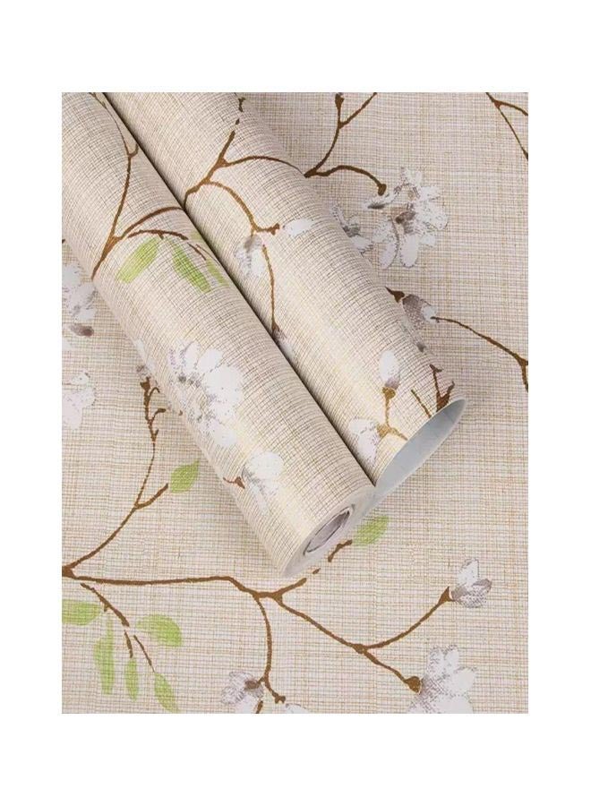 Qiangtie Flower Pattern Fresh Style Wall Sticker Beige 5meter  - Image 3