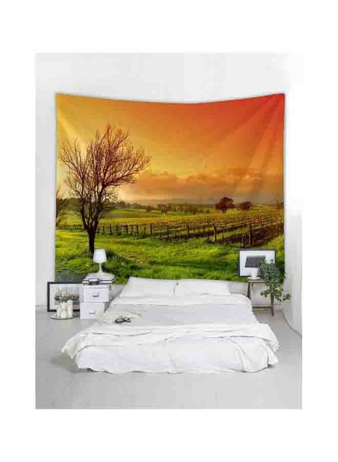 Qiangtie Decorative Pastoral Tapestry Yellow/Orange/Green 150x200cm - Image 2