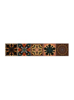 Qiangtie Decorative Wall Sticker Brown/Blue/Green 100x20cm