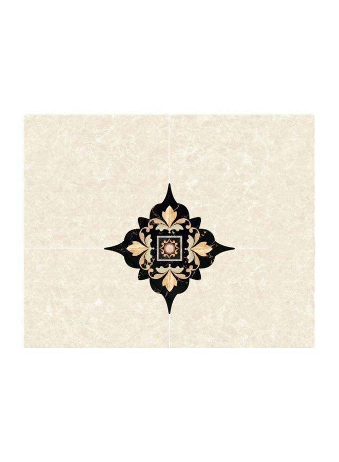 21-Piece Qiangtie Ceramic Tile Stickers Set Beige/Brown 8x8cm 