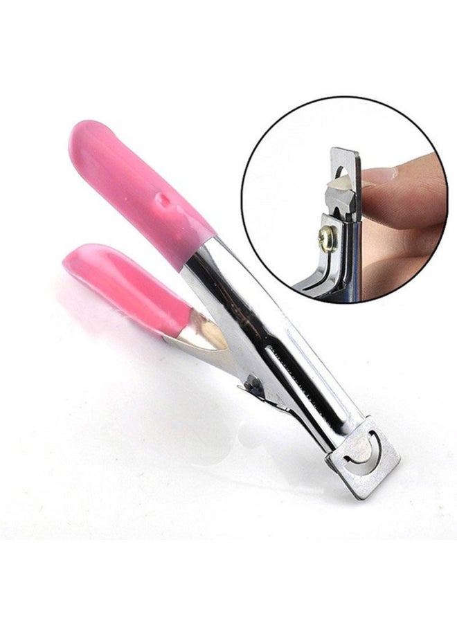 قصافة أظافر على شكل حرف U وردي - Image 4