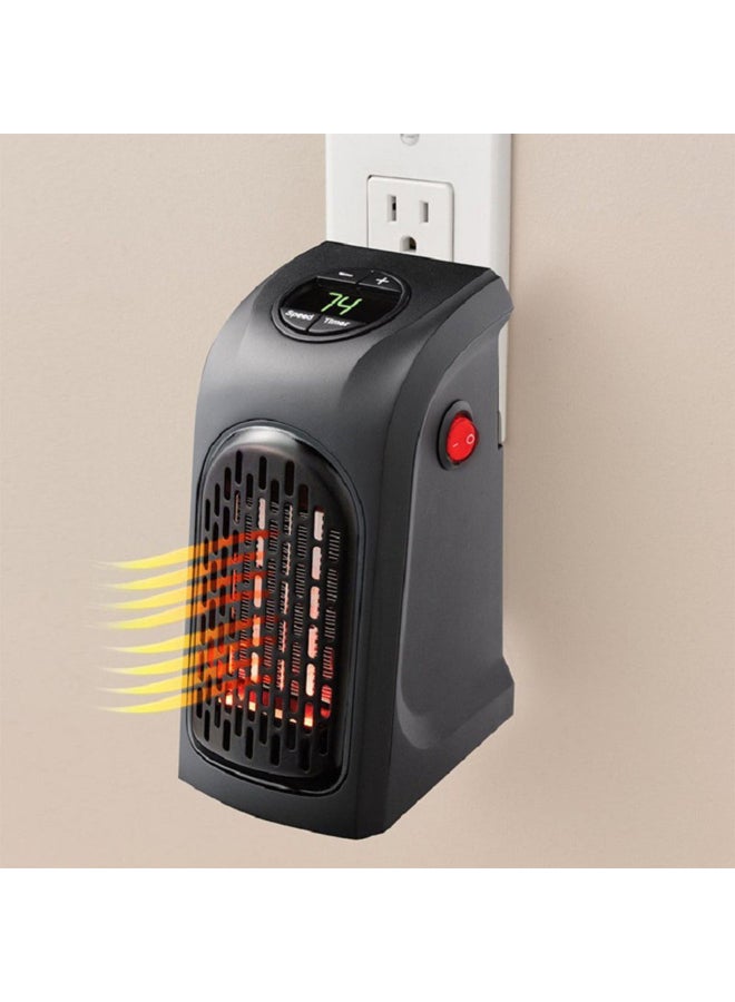Electric Mini Wall Air Heater Stove Radiator SG86602 Black  - Image 3