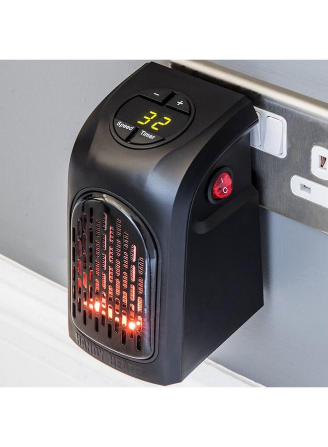 Electric Mini Wall Air Heater Stove Radiator SG86602 Black  - Image 4