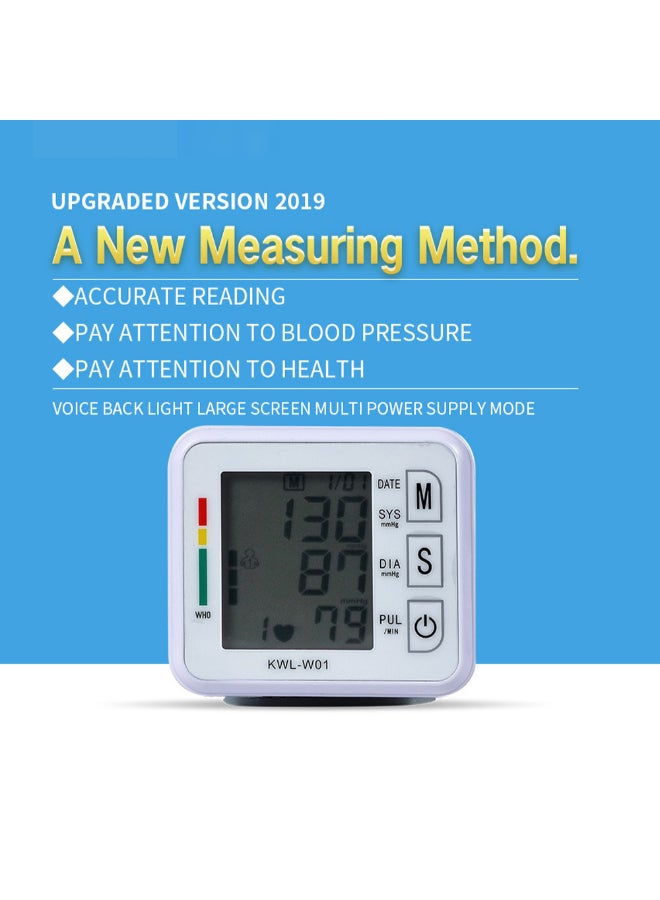 Portable Automatic Digital LCD Display Wrist Blood Pressure Monitor - Image 4