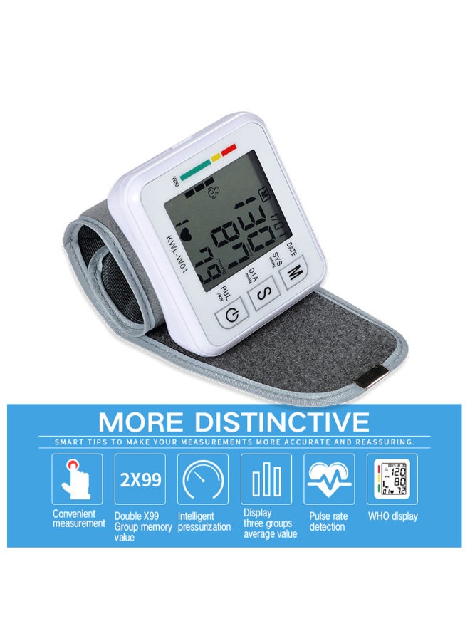Portable Automatic Digital LCD Display Wrist Blood Pressure Monitor - Image 2