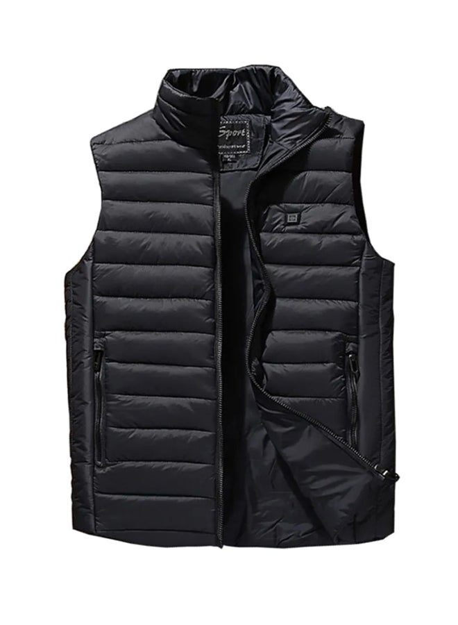 Generic - Electric Heated Thermal Polyester Vest Jacket Black - Image 1