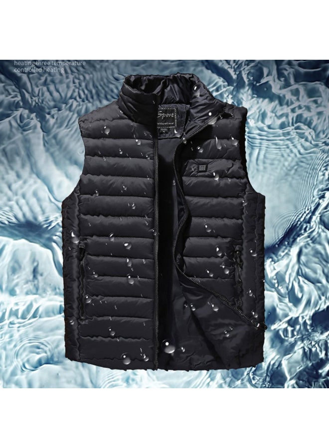 Generic - Electric Heated Thermal Polyester Vest Jacket Black - Image 1