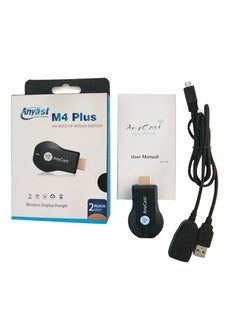 ماركة غير محددة دونجل HDMI طراز M4 بلس للتلفزيون بوصلة HDMI مع وصلة بث أندرويد أسود 