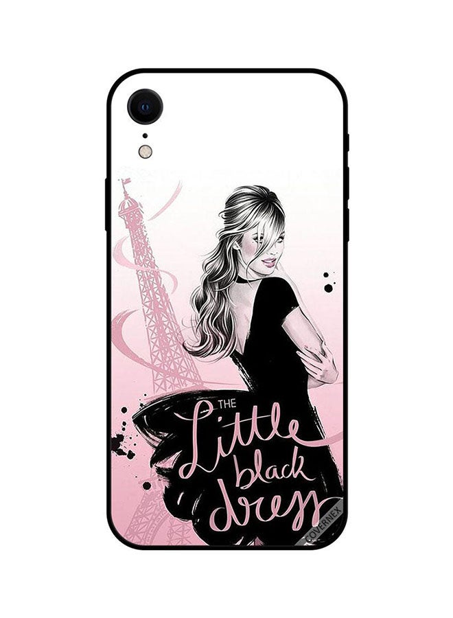 كوفرنيكس غطاء حماية واقٍ لهاتف أبل آيفون XR بطبعة عبارة "The Little Black Dress" - Image 1