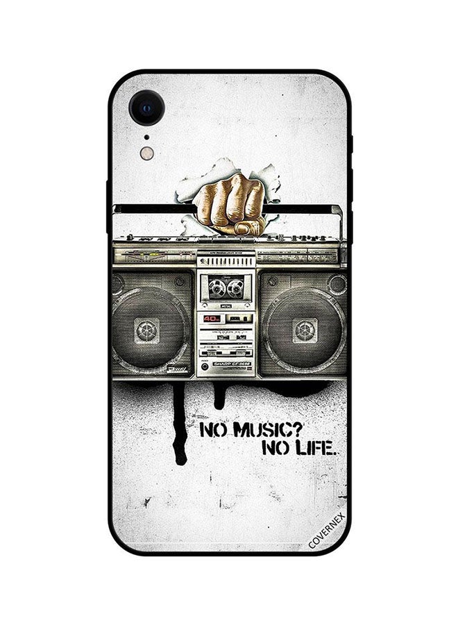 Covernex Protective Case Cover For Apple iPhone XR No Music No Life