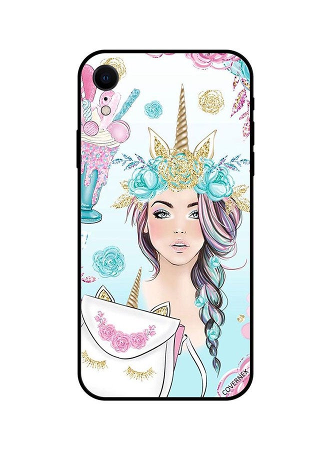 كوفرنيكس غطاء حماية واقٍ لهاتف أبل آيفون XR بطبعة يونيكورن جيرل - Image 1