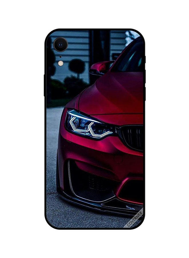 كوفرنيكس غطاء حماية واقٍ لهاتف أبل آيفون XR بطبعة سيارة بلون أحمر مائل للبني - Image 1