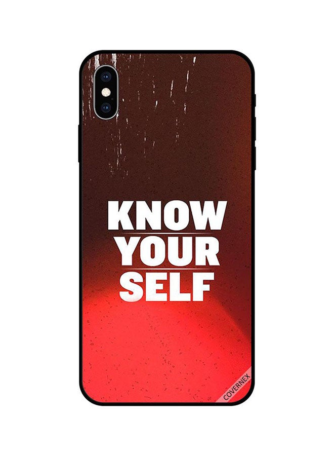Covernex Apple iPhone XS MAX Protective Case Cover Printed Featuring Know Yourself DESIGN_1291 - Image 1