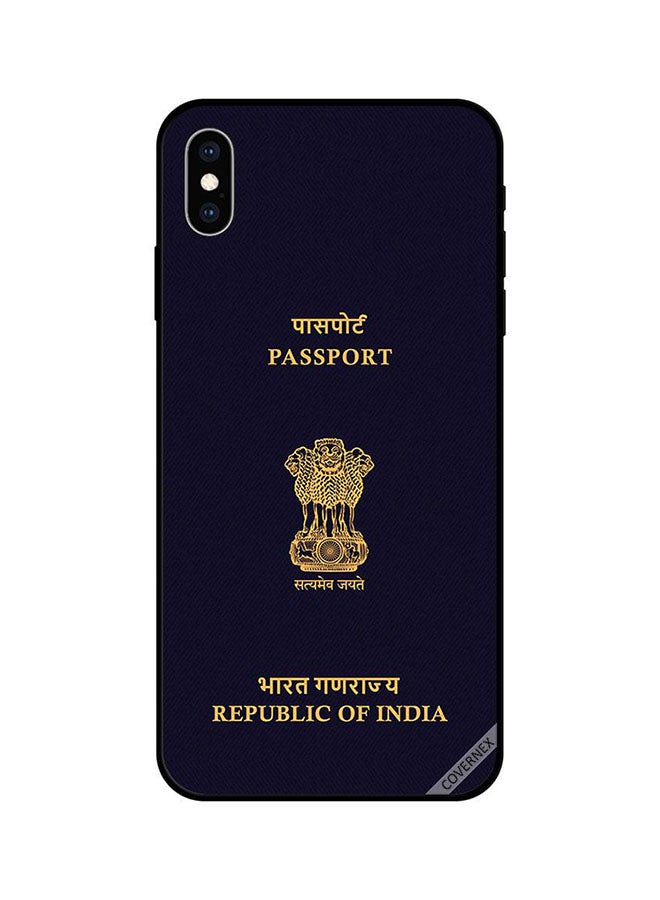 Covernex Apple iPhone XS MAX Protective Case Cover Printed Featuring India Passport DESIGN_0802 - Image 1