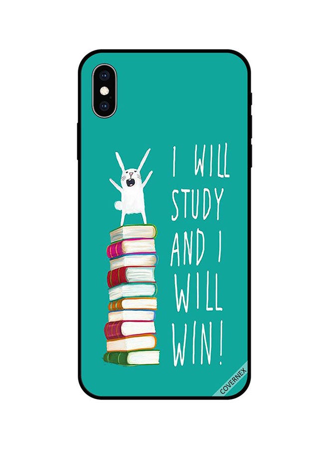 Covernex Apple iPhone XS MAX Protective Case Cover Printed Featuring I Will Study And I Will Win DESIGN_1266 - Image 1