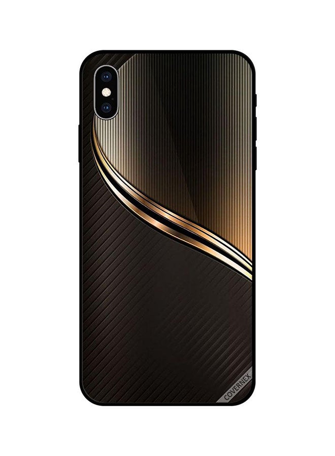 Covernex Apple iPhone XS MAX Protective Case Cover Printed Featuring Dark Golden Steal Pattern DESIGN_1065 - Image 1