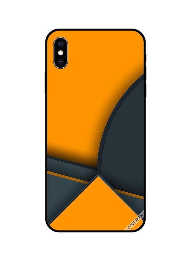 كوفرنيكس غطاء حماية واق لهاتف أبل آيفون XS ماكس نمط أشكال بالأصفر والأسود