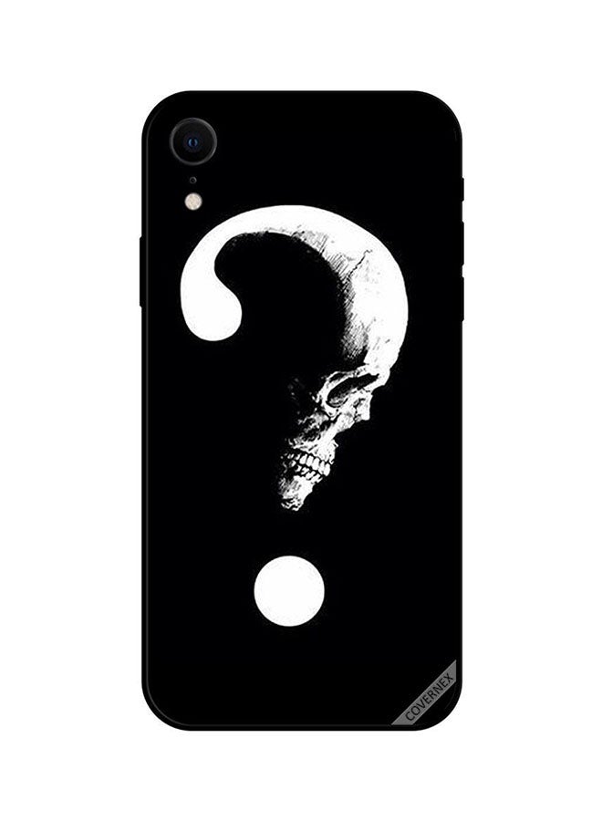 Covernex Apple iPhone XR Protective Case Cover Printed Featuring Skull Moon DESIGN_0133 - Image 1