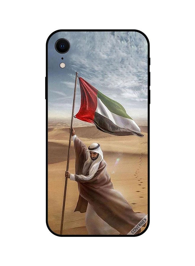 Covernex Apple iPhone XR Protective Case Cover Printed Featuring Zaye Planting UAE Flag DESIGN_0867 - Image 1