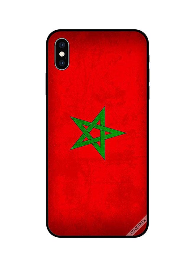 Covernex Protective Case Cover For Apple iPhone XS Max Morocco Flag Vintage