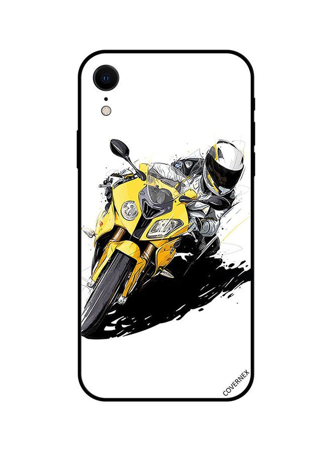 كوفرنيكس غطاء حماية واقٍ لهاتف أبل آيفون XR أصفر/أسود/أبيض