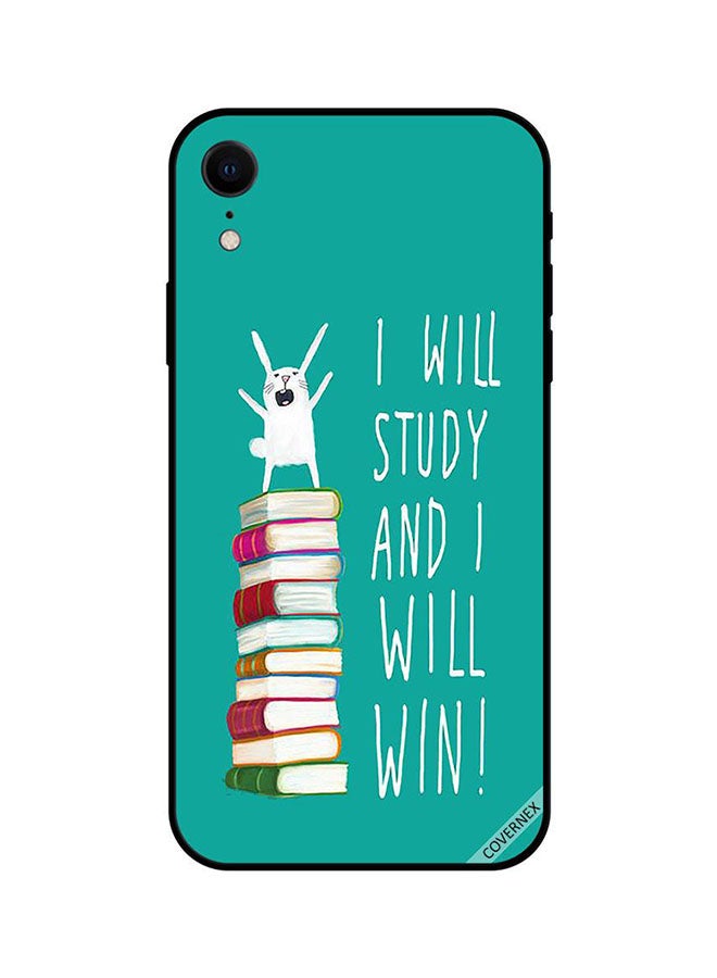 Covernex Apple iPhone XR Protective Case Cover Printed Featuring I Will Study And I Will Win DESIGN_1266 - Image 1