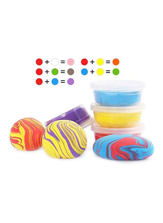 24-Piece Fluffy Magic Air Dry Clay Set 4x4cm - Image 5