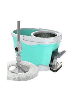 3- Piece 360 Degree Rotating Magic Spin Mop And Bucket Set Multicolour 18 x47x28cm