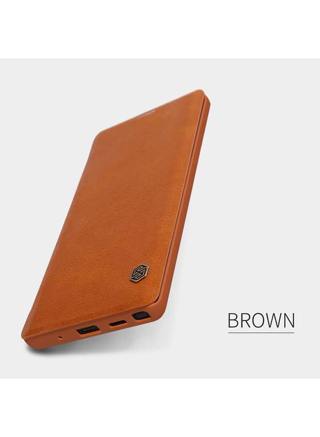 Nillkin Leather Flip CaseCover For Samsung Galaxy Note 10 N970 Brown - Image 2