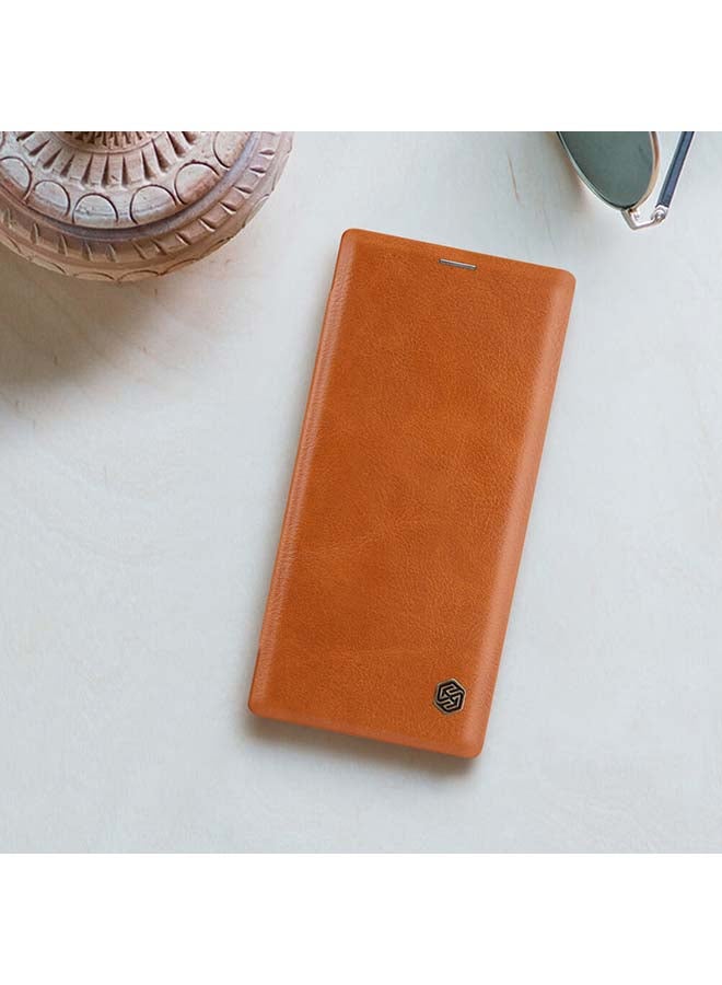 Nillkin Leather Flip CaseCover For Samsung Galaxy Note 10 N970 Brown - Image 4